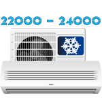 22000-24000 BTU