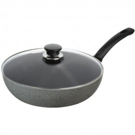 BALLARINI AOG22 AOSTA GRANITIUM THERMOPOINT ΤΗΓΑΝΙ ΒΑΘΥ ΜΕ ΚΑΠΑΚΙ 28cm
