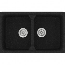 SANITEC 318 (78X51) MODERN ΕΝΘΕΤΟΣ GRANITE BLACK