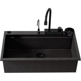 SANITEC 850 (79X50) ULTRA GRANITE ΓΡΑΝΙΤΗΣ ΕΝΘΕΤΟΣ MULTI ΜΕ ΝΤΟΥΣ ΚΑΙ ΚΑΤΑΡΑΚΤΗ GRAFITE