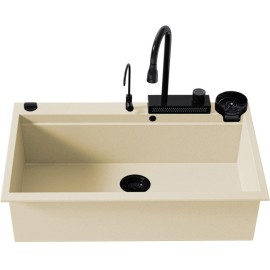 SANITEC 850 (79X50) ULTRA GRANITE ΓΡΑΝΙΤΗΣ ΕΝΘΕΤΟΣ MULTI ΜΕ ΝΤΟΥΣ ΚΑΙ ΚΑΤΑΡΑΚΤΗ OCRA