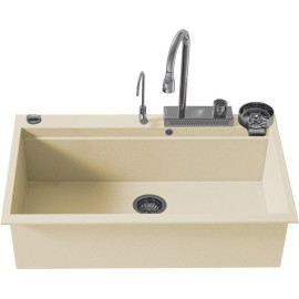 SANITEC 850 (79X50) ULTRA GRANITE ΓΡΑΝΙΤΗΣ ΕΝΘΕΤΟΣ MULTI ΜΕ ΝΤΟΥΣ ΚΑΙ ΚΑΤΑΡΑΚΤΗ OCRA