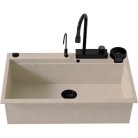 SANITEC 850 (79X50) ULTRA GRANITE ΓΡΑΝΙΤΗΣ ΕΝΘΕΤΟΣ MULTI ΜΕ ΝΤΟΥΣ ΚΑΙ ΚΑΤΑΡΑΚΤΗ SABBIA