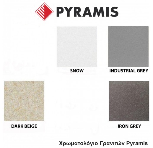 PYRAMIS PYRAGRANITE KARTESIO (86X50) 2B 070135111 INDUSTRIAL GREY 