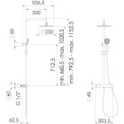 BUADES KALDEA BRUSHED NICKEL (BD.711M11L.BN) ΣΤΗΛΗ ΝΤΟΥΣ