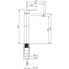 BUADES TORUK CHROME (BD.4811021.CH) ΝΙΠΤΗΡΑ ΨΗΛΗ