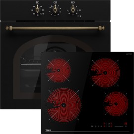 TEKA HRB 6100 + TZ 64120 ANTHRACITE BRASS