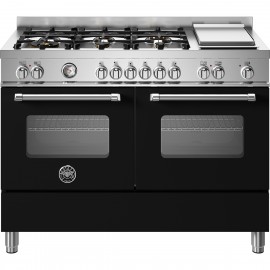 BERTAZZONI MAS12 6G 2E NE T - 2 ΦΟΥΡΝΩΝ 120cm 
