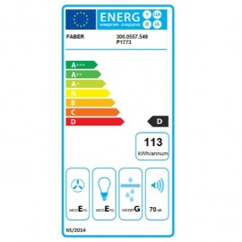 FABER 2740 BASE WH A75 (F.M.) - ΠΑΝΩ & ΠΙΣΩ ΕΞΟΔΟΣ 75cm