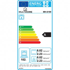 MULTIHOME MH-6199 GPL ΦΟΥΡΝΟΣ ΑΕΡΙΟΥ ΜΕ ΑΕΡΑ 90cm