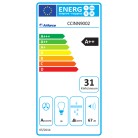 AIRFORCE SLIM PLUS 90A ΕΠΑΓΩΓΙΚΗ ΕΣΤΙΑ ΜΕ ΕΝΣΩΜΑΤΩΜΕΝΟ ΟΠΙΣΘΙΟ ΑΠΟΡΡΟΦΗΤΗΡΑ 90cm 