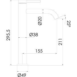 BUADES VETTA NOX INOX (BD.4911031.IX) ΝΙΠΤΗΡΑ ΨΗΛΗ