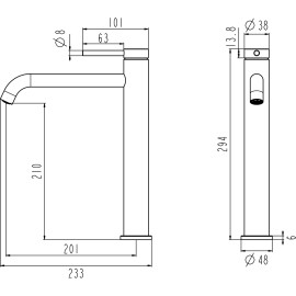BUADES VETTA CHROME (BD.4911F31.CH) ΝΙΠΤΗΡΑ ΨΗΛΗ